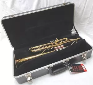 King Brass Student B Trompeta Plana Serie 600 NUEVO Estuche NUEVO Boquilla - Imagen 1 de 12