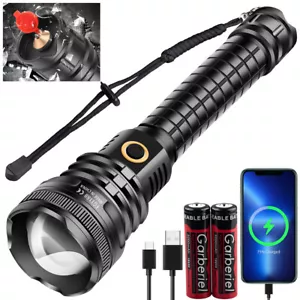 Torcia LED 1000000LM ricaricabile tattica XHP90 LED torcia lampada super luminosa - Foto 1 di 18