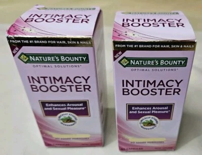 2 件装-Nature’s Bounty Intimacy Booster Supplement 60 粒,(有效期:12/2025)全新 — 第 1/4 张图片