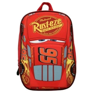 CARS DISNEY LIGHTNING MCQUEEN CARS 3D BACKPACK BOYS RUCKSACK CAR KIDS BACKPACK - Picture 1 of 6