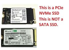 Nuevo Marca Western Digital/Samsung/Kioxia/SK Hynix 256Gb PCIe NVMe SSD M.2 2242