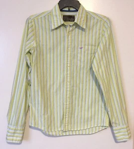Hollister 546 Langarm Hemd Knopfleiste Baumwolle Herren gestreift Freizeit Gr. M   - Bild 1 von 5