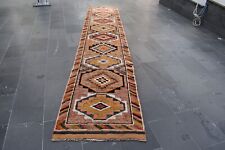 Turkish rug, Vintage rug, Oushak rug, Boho rug, Area rug 2.6 x 13.5 ft TV4798