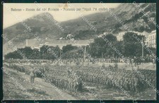 Salerno Militari 63º Fanteria Reggimento Partenza Tripoli cartolina QT7554