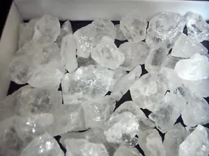 ROCK CRYSTAL CLEAR QUARTZ  ICE NATURAL +70g WHITE SPARKLY  - Picture 1 of 2