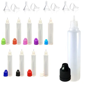 30ml 60ml LDPE Empty Plastic Dropper Unicorn Bottle Liquid Eyedropper Container - Picture 1 of 8