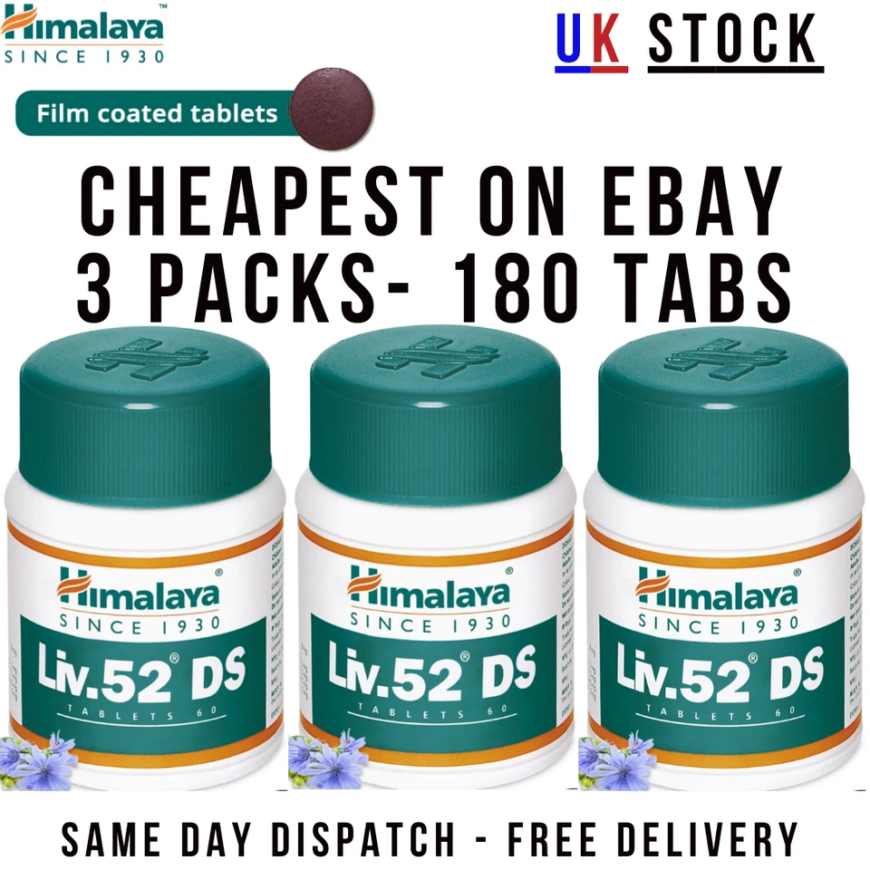 Himalaya Liv Supplement DS 3 PACKS 180 Tablets Genuine Food Supplement UK Stock