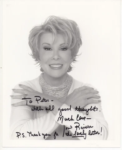 Signed JOAN RIVERS Beautiful Autographed 8x10 Photo TONIGHT SHOW Stand Up Comic Cover