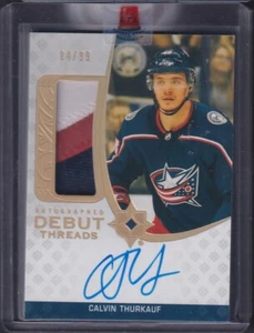CALVIN THURKAUF - 2020 Ultimate Debut Threads Auto Patch #ADT-CT, /99 - Picture 1 of 2