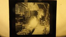 Vintage Magic Lantern Glass Slide Photo #65 Filling molds with Steel Pittsburgh