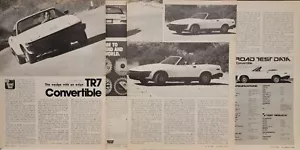 Triumph TR7 Cabrio Automobil 5pg Druck Testartikel 1979 - Bild 1 von 1