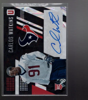 A3732- 2017 Panini Unparalleled Rookie Autographs #274 Carlos Watkins Auto /49 - Image 1 of 2