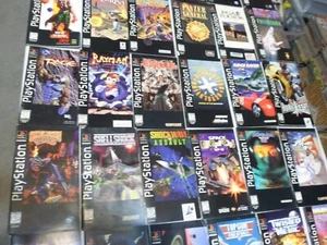 Choose: Sony PlayStation PS1 Instruction Long Box Manuals, Pick from List - Picture 1 of 322