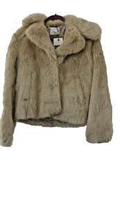 CAPPOTTO CORTO IN PELLICCIA BERSHKA DONNA S UNA BELLEZZA DUE TASCHE ANTERIORE - Foto 1 di 5