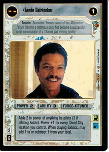 STAR WARS CCG REFLECTIONS SRF CARD LIGHT SIDE LANDO CALRISSIAN ex - Picture 1 of 1