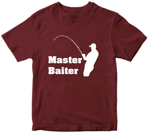 Master Baiter Camiseta Pesca Pescadores Carpa Eslogan Divertido Novedad Regalos - Picture 1 of 14