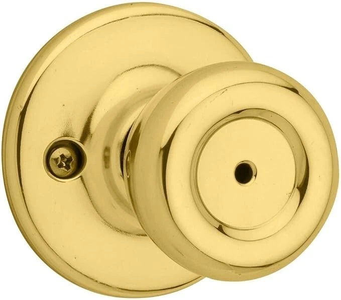 Kwikset Polished Brass Tylo Privacy Knob 300t 3 CP V1 Fp5