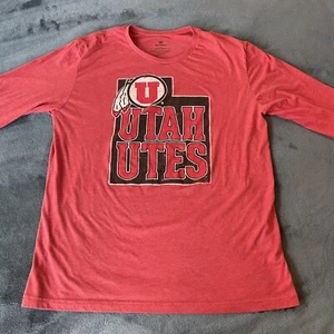 Camisa Utah Utes Top Of The World Light Manga Larga Roja Logo XL - Imagen 1 de 11
