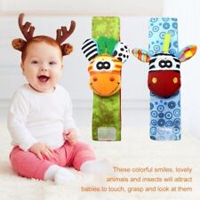 Baby Infant Toy Developmental Wrist Strap Cute Foot Socks Rattle Bug Finder Gift