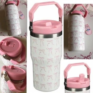 LtdEdition TK MAXX Hydrate Double Wall Coquette BOW 550ml Drinking TUMBLER VIRAL - Picture 1 of 12