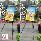 2X Folding Artist Easel Adjustable Draw Painting Exhibition Display Sketch Stand