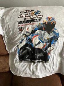 2003 Vintage David Jefferies Memorial Grey T-Shirt (XL). New Sold For Church S65 - Picture 1 of 4
