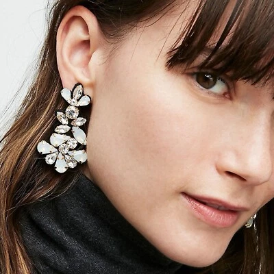 Pendientes con respaldo de tela de cristal J Crew nuevos con etiquetas $59,50 Foto 1 de 3