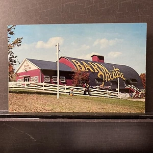 Barn Theatre Augusta Michigan summer seasonal off M-96 Vintage chrome Postcard - Picture 1 of 3