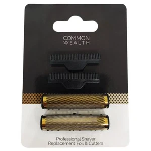 Common Wealth Professional Barber Shaver Replacement Gold Foil & Inner Cutters - Picture 1 of 1