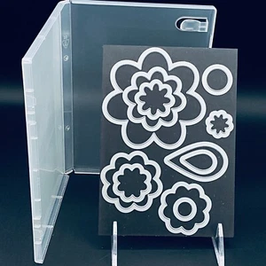 Sizzix Framelits Die Set 11PK Flower Layers Leaf Free Magnet Board/ Case 658692 - Picture 1 of 7