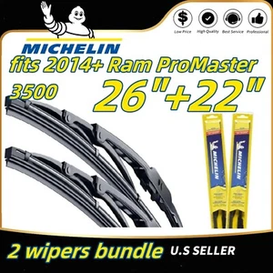 Wipers 2-Pk Premium Wiper Blades fits 2014+ Ram ProMaster 3500 - 19260/220 - Picture 1 of 11