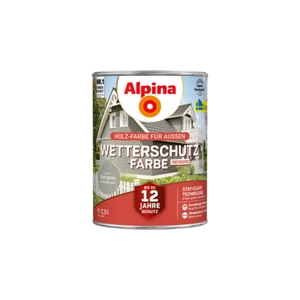 Wetterschutzfarbe steingrau 2,5l deckend Farbe Wetterschutzfarbe - Bild 1 von 2