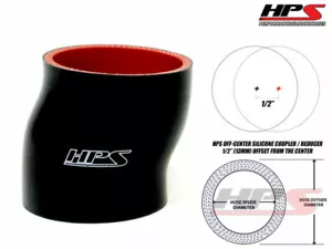Manguera de acoplador offset de tubería turbo offset HPS 3,5" 89 mm 4 capas NEGRO - Imagen 1 de 1
