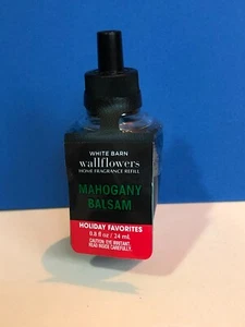 Bath & Body Works-White Barn MAHOGANY BALSAM Wallflowers Fragrance Refill 0.8oz - Picture 1 of 3
