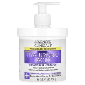 SUMMER SALE! Advanced Clinicals, Hyaluronic Acid Cream, 1 lb (16 oz) - Picture 1 of 7