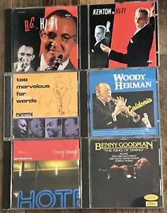 6 jazz swing cd bundle - Herman Basie Kenton Goodman - Picture 1 of 12