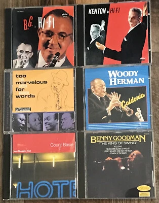 6 jazz swing cd bundle - Herman Basie Kenton Goodman  - Image 1 of 4