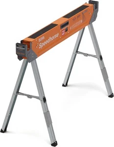 BORA Portamate Speedhorse Sawhorse - Table Stand with Folding Legs, Metal Top - Picture 1 of 9