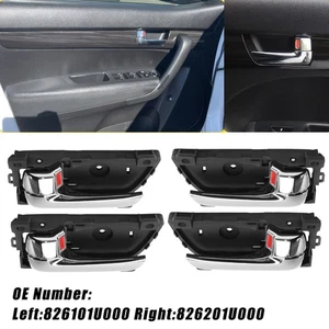 Interior Door Handle For 2011-2015 Kia Sorento Front or Rear Right Side Chrome - Foto 1 di 26