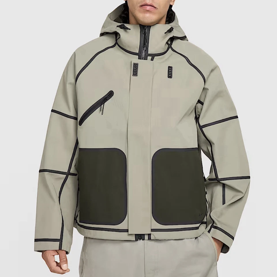 Nike Tech Men's Storm-FIT Hooded Full Zip Rain Jacket Size Large HM9473-320