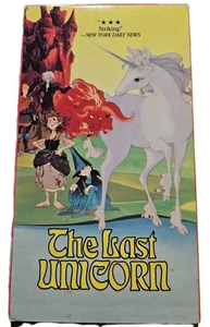 The Last Unicorn VHS Tape Alan Arkin Jeff Bridges Mia Farrow - Picture 1 of 3