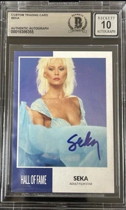 SEKA Signed Custom Trading Card BAS Beckett Witness COA Autograph Grade 10 - Picture 1 of 2