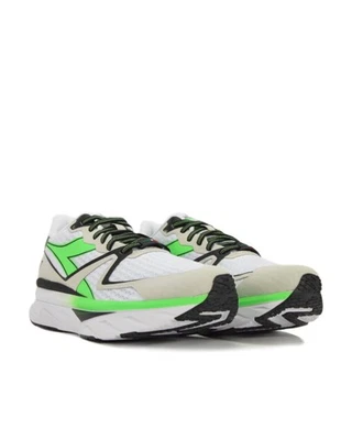 Chaussures de course Running Shoes HOMME Diadora Vert Fluorescent Gris Engrene - Photo 1/4