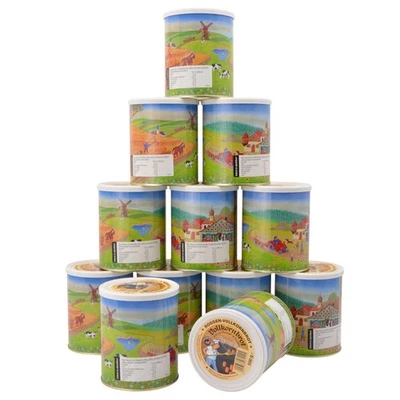 12x 500 g Vollkornbrot Dose Vorrat Haltbar Dosenbrot Notvorsorge Trek'n Eat 500g