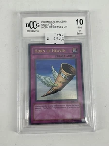 YuGiOh Metal Raiders Horn of Heaven #MRD-130 BCCG 10 MINT - Picture 1 of 2