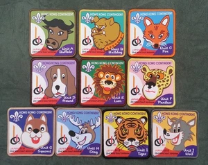Juego de 10 parches contingentes 2015 World Scout Jamboree Hong Kong/HK SCOUTS TROOP - Imagen 1 de 11