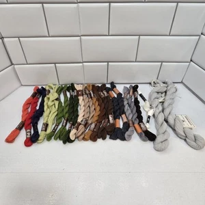 Lot Of 23 DMC Broder Medici Needlepoint Tapestry Wool Floss Thread - Picture 1 of 8