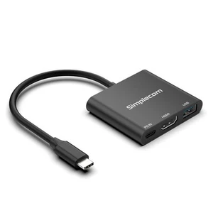 Simplecom DA320 USB-C 3-In-1 Adapter USB 3.2 Gen 1 5Gbps PD HDMI 2.0 4K@60Hz - Picture 1 of 1