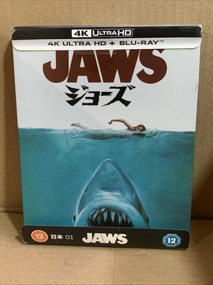 JAWS 1 4K ULTRA HD & Bluray Japanese Artwork Limited Edition Steelbook - Image 1 of 4