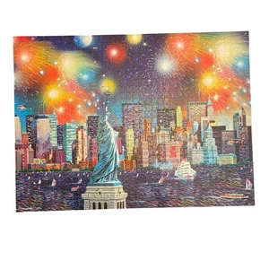Buffalo Puzzle 1000 Pieces Night & Day Manhattan Celebration Statue Of Liberty - Picture 1 of 8